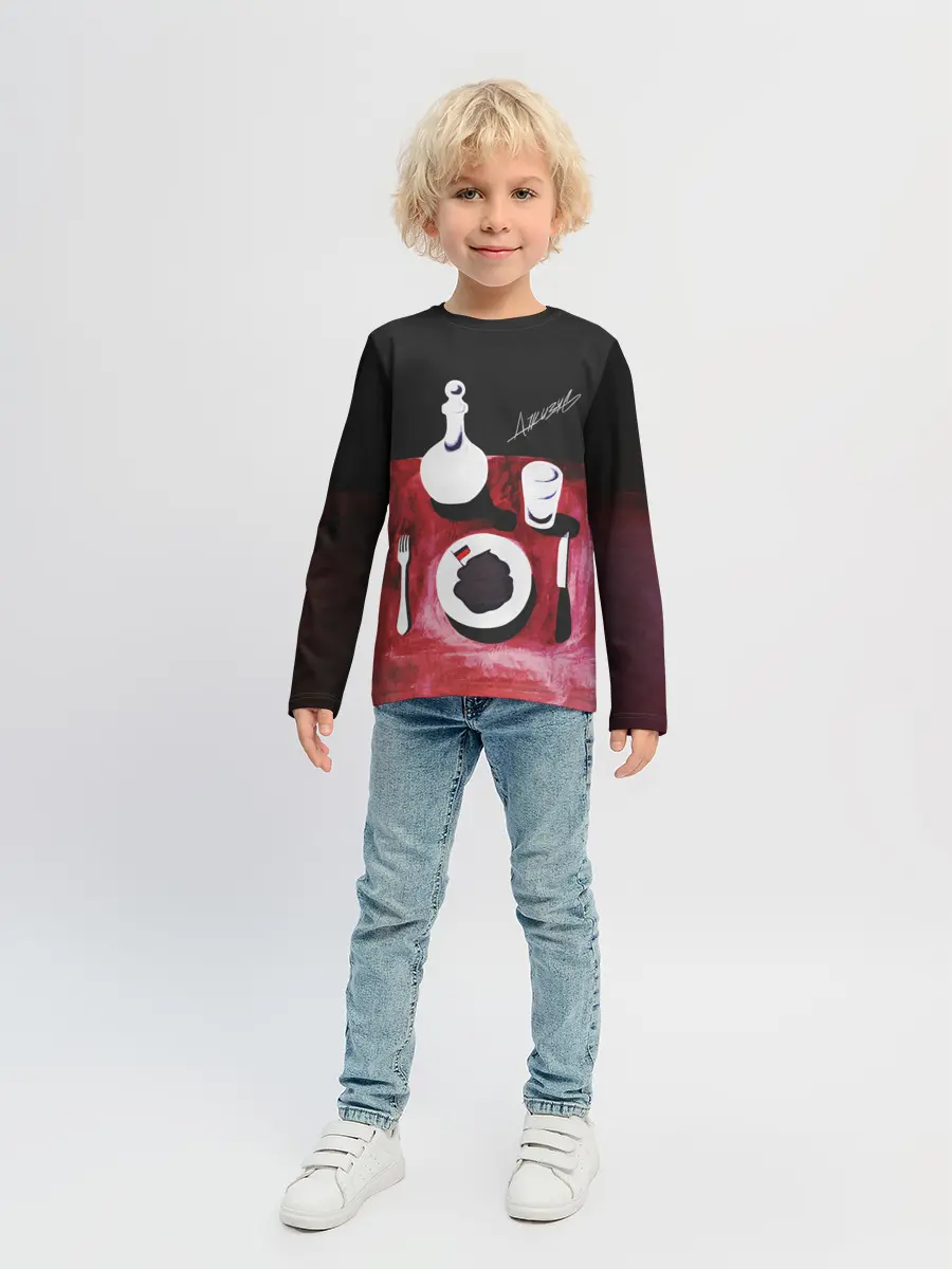 Детский лонгслив / ДЖИЗУС - Нога в Ногу с Этой...