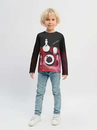 Детский лонгслив / ДЖИЗУС - Нога в Ногу с Этой...