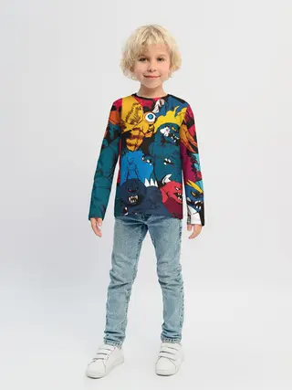 Детский лонгслив / Годзилла