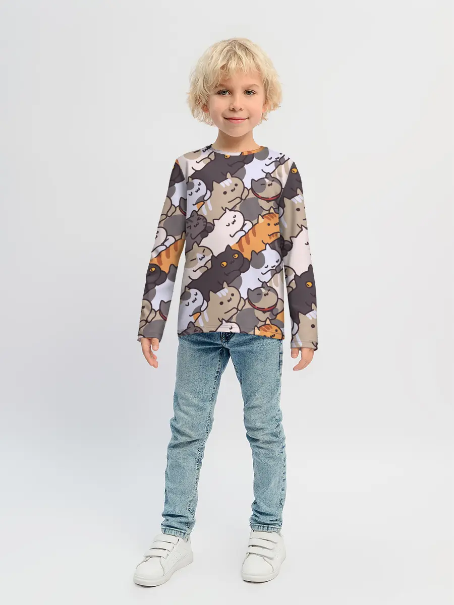 Детский лонгслив / Котомания