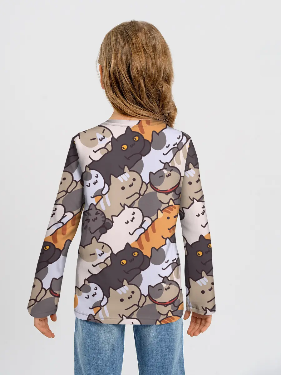 Детский лонгслив / Котомания