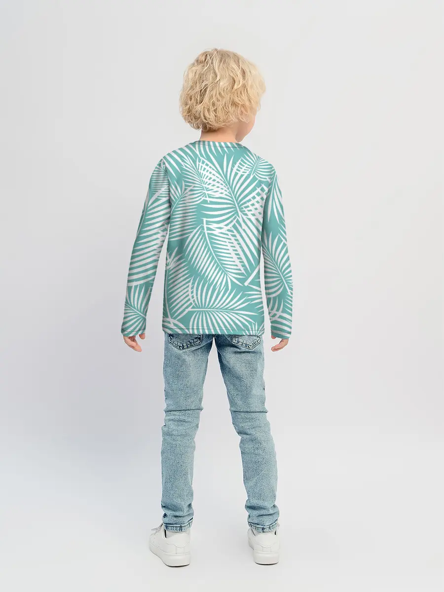 Детский лонгслив / Листья Пальмы