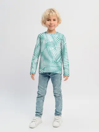 Детский лонгслив / Листья Пальмы