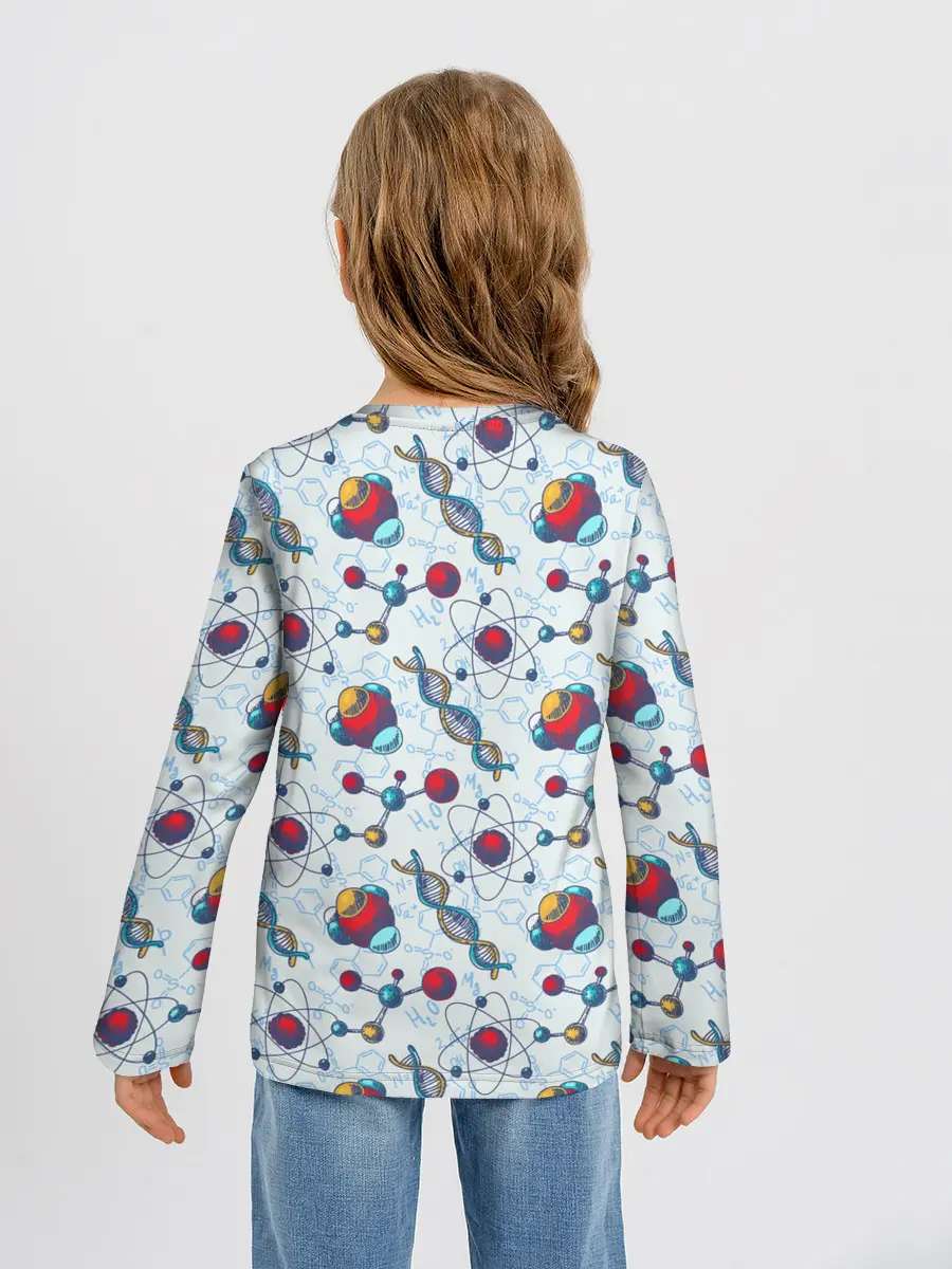 Детский лонгслив / Science art