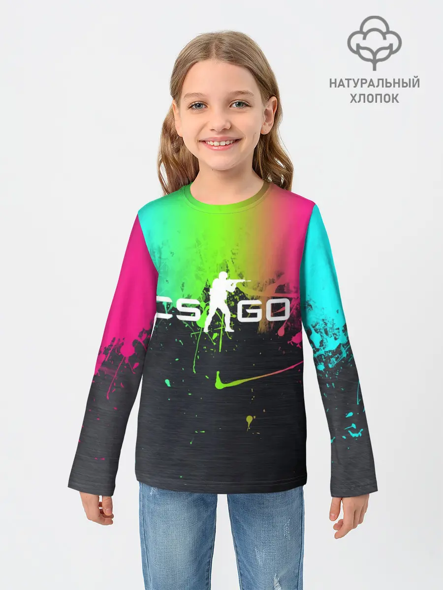 Детский лонгслив / Фосфор CS:Go
