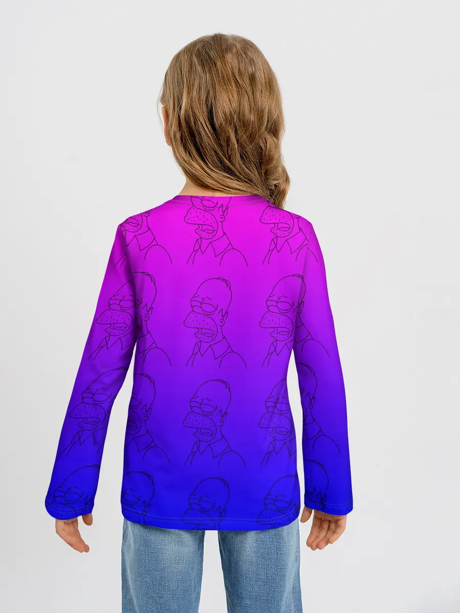 Детский лонгслив / Уставший Гомер