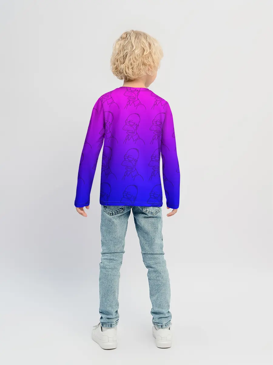 Детский лонгслив / Уставший Гомер