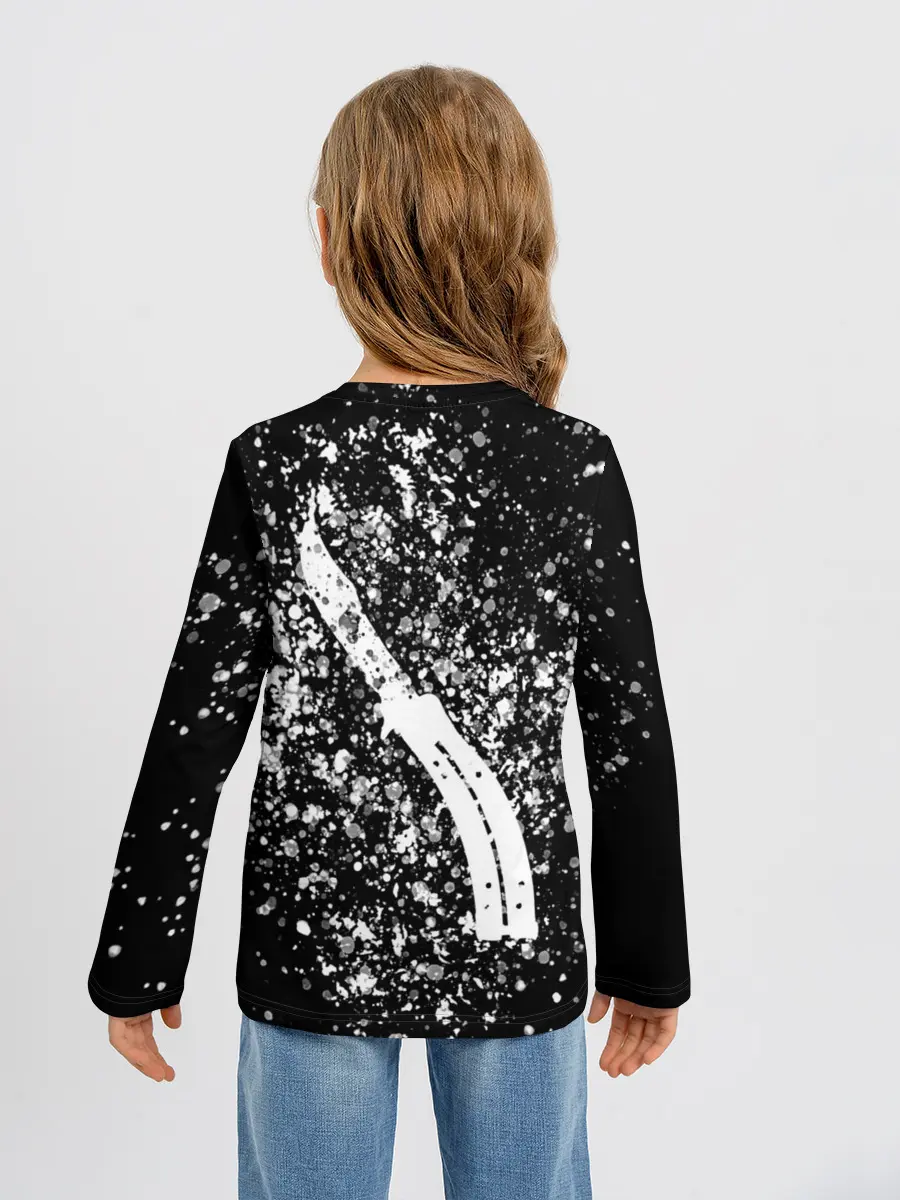 Детский лонгслив / CS GO White Knife