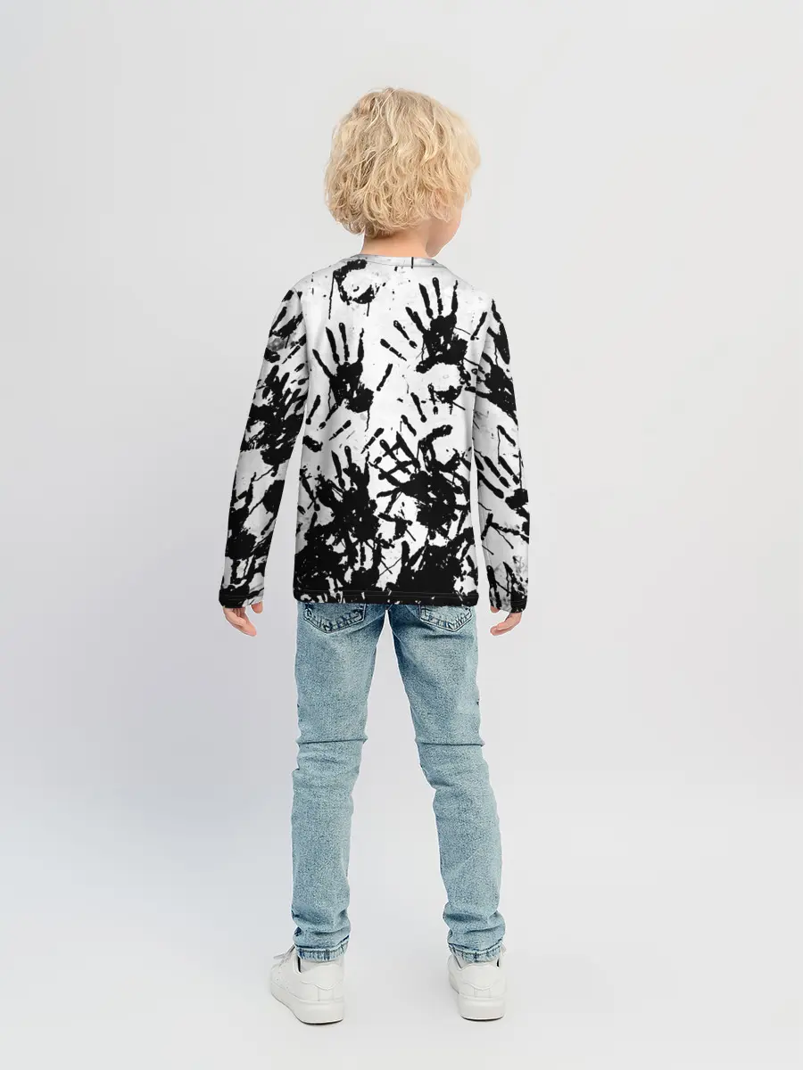 Детский лонгслив / Отпечатки - DEATH STRANDING