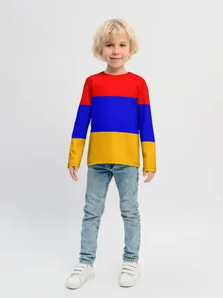 Детский лонгслив / Армения. Флаг.
