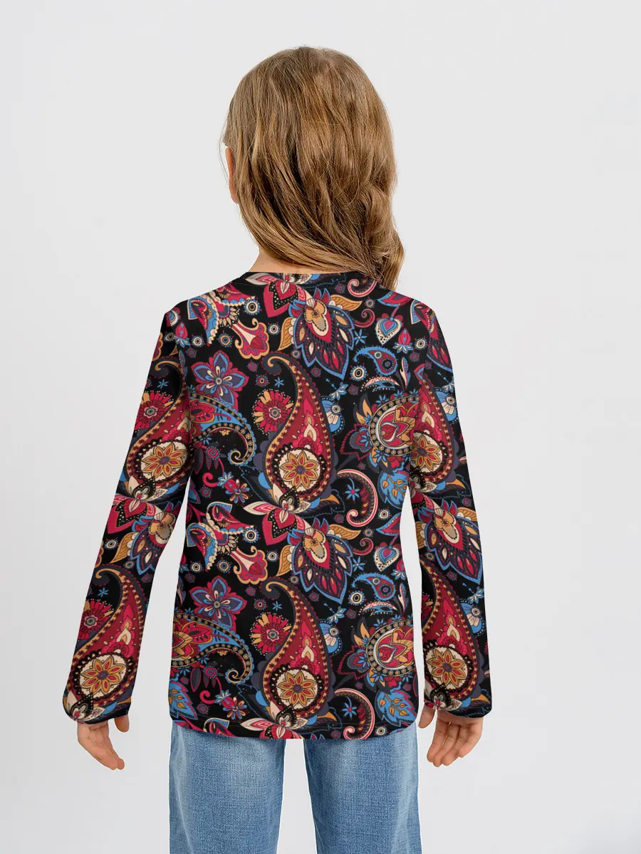 Детский лонгслив / Этнический орнамент