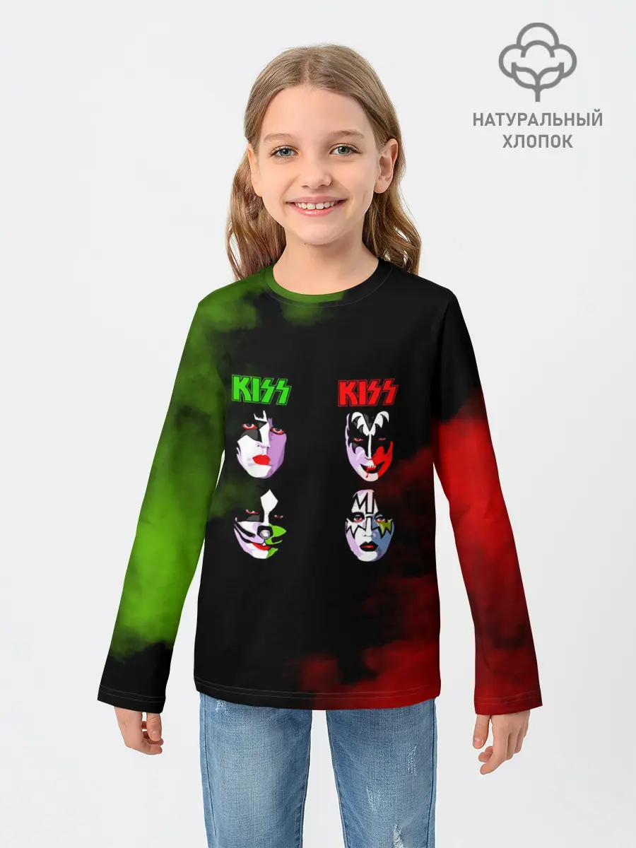 Детский лонгслив / Kiss