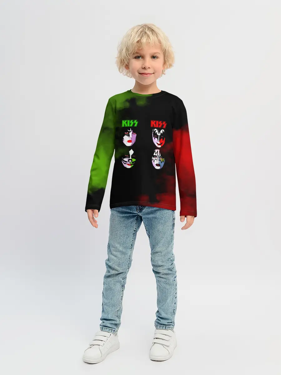 Детский лонгслив / Kiss
