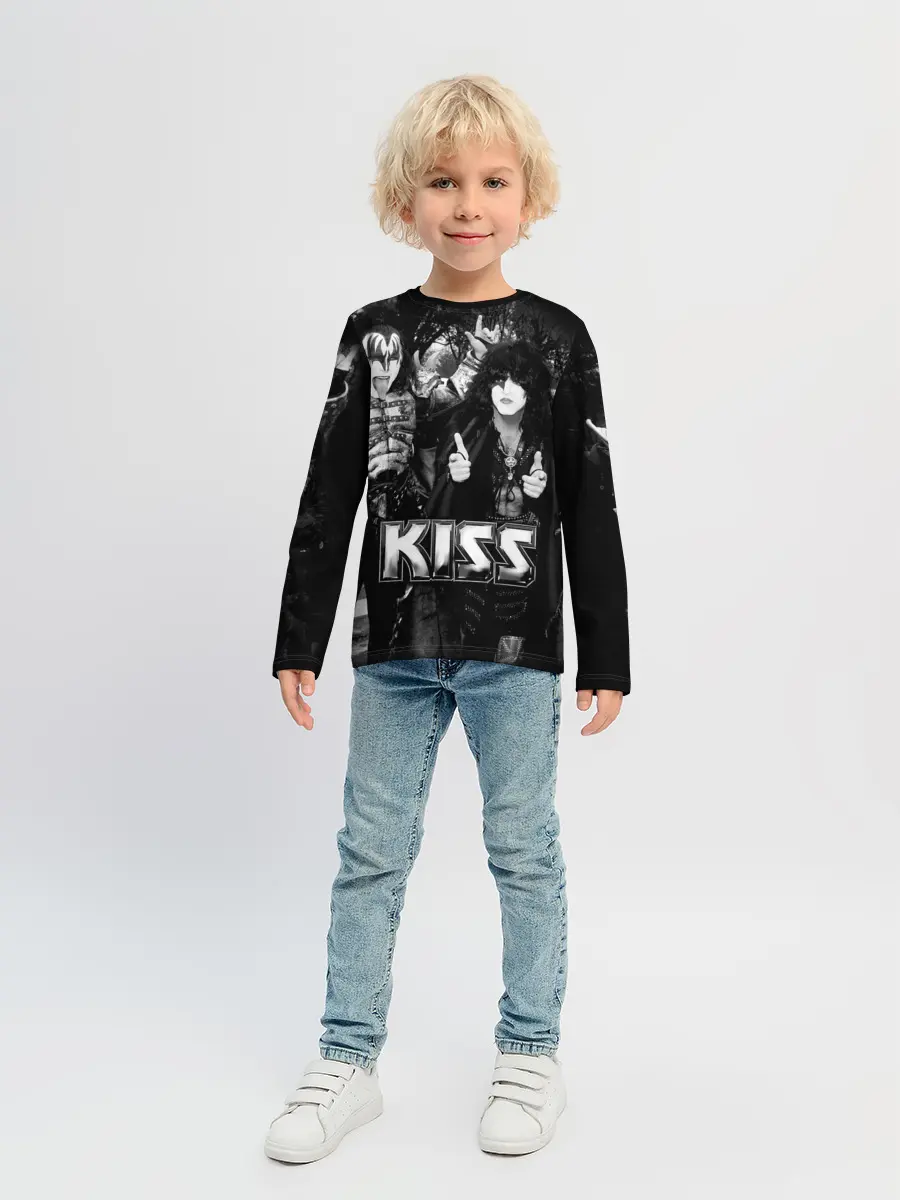 Детский лонгслив / Kiss
