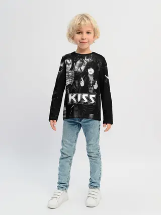 Детский лонгслив / Kiss