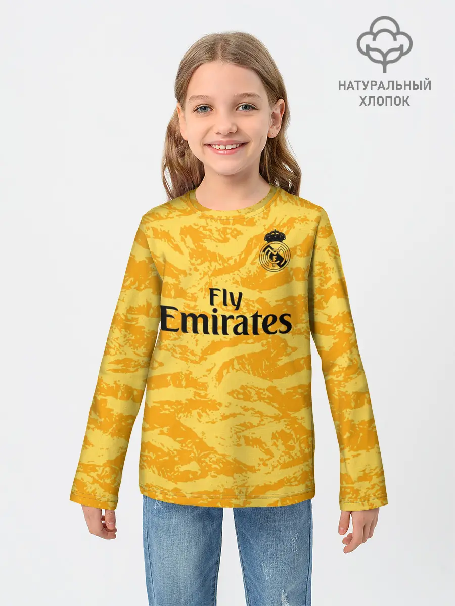 Детский лонгслив / Courtois gk home 19-20