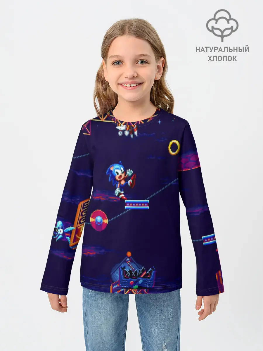 Детский лонгслив / SONIC