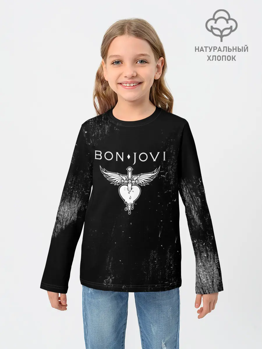 Детский лонгслив / Bon Jovi