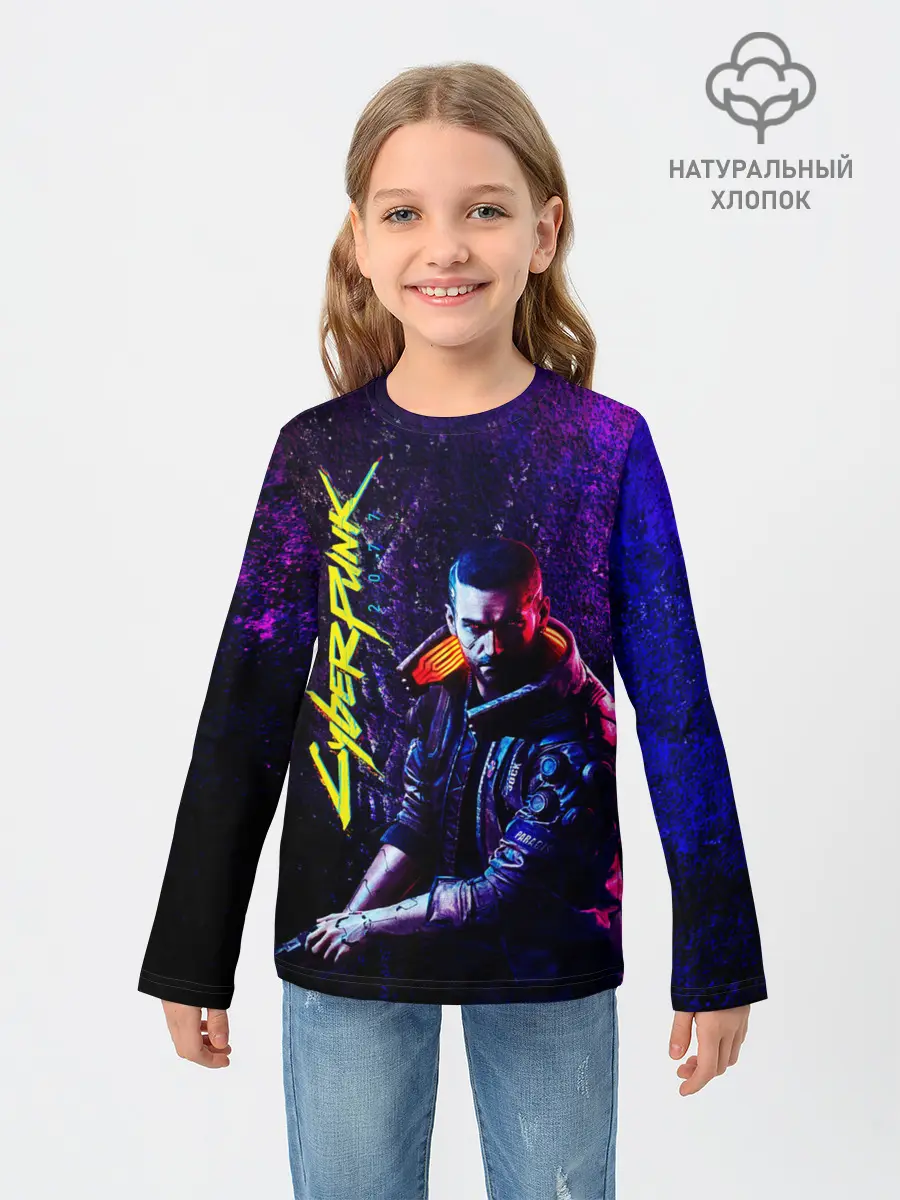 Детский лонгслив / Cyberpunk 2077