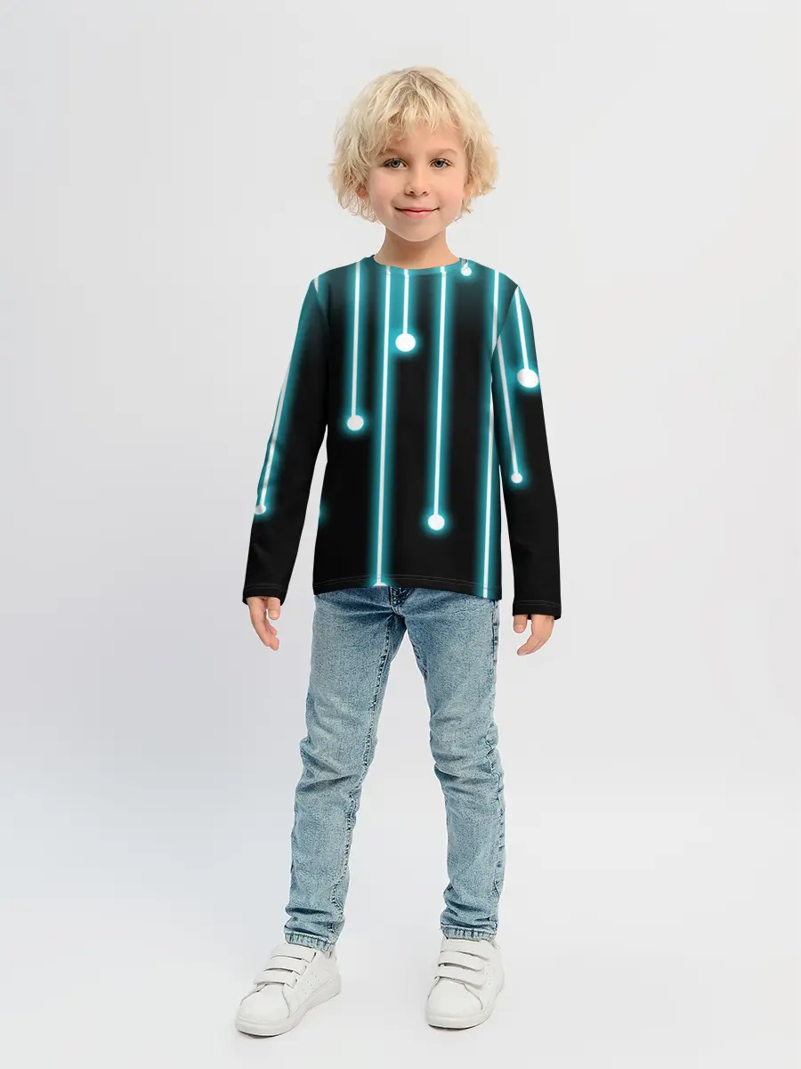 Детский лонгслив / Неон