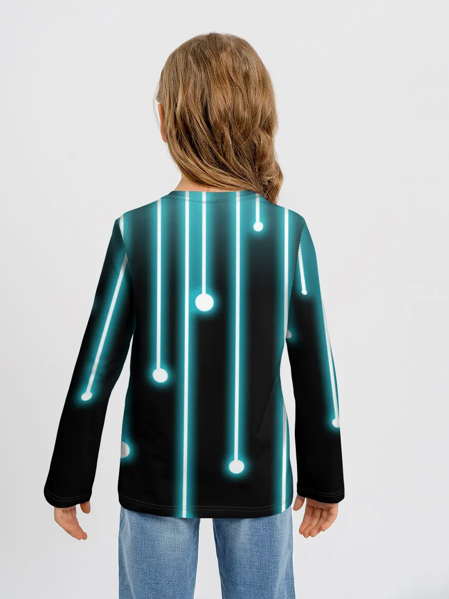 Детский лонгслив / Неон