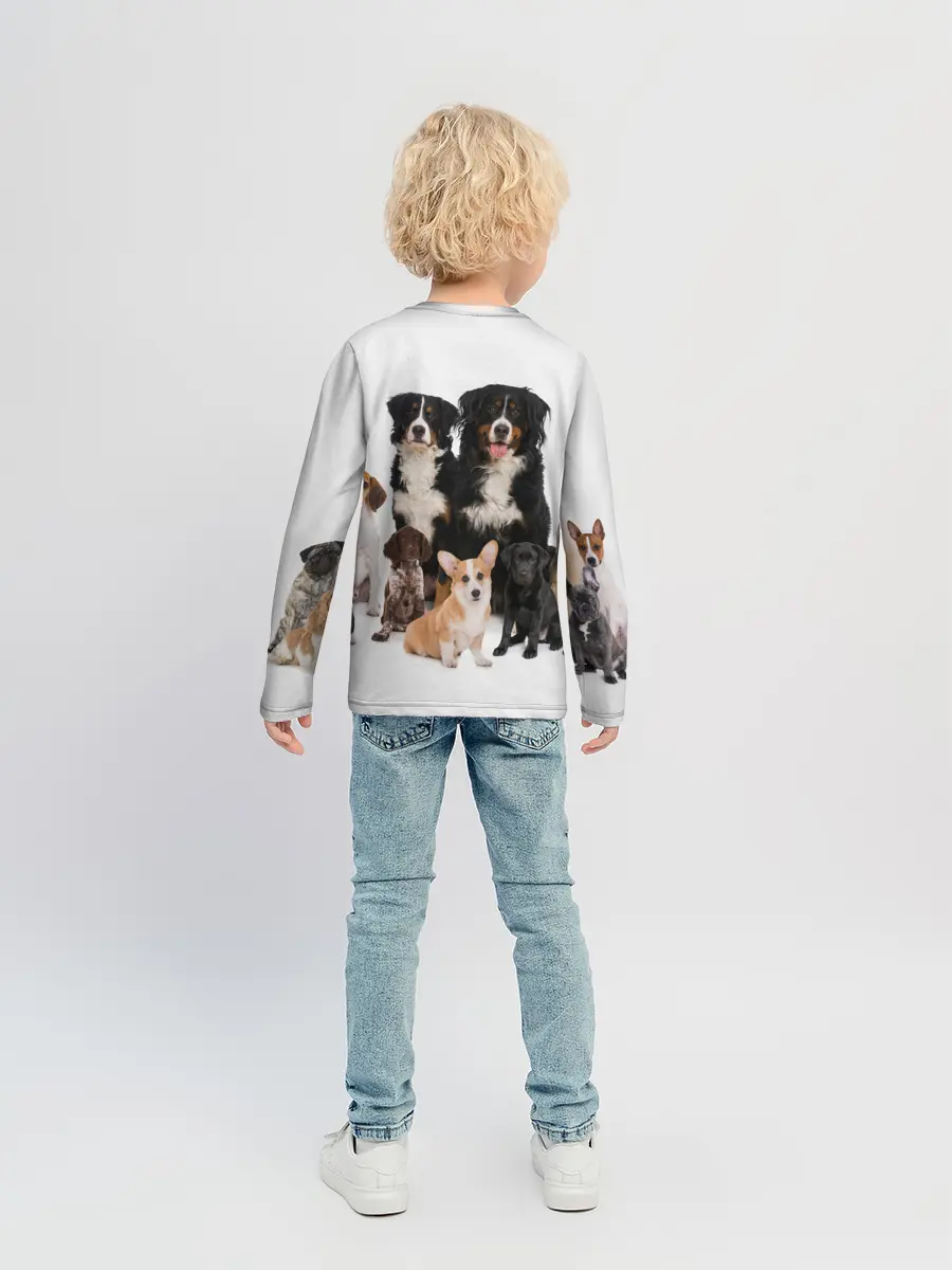 Детский лонгслив / Породистые собаки
