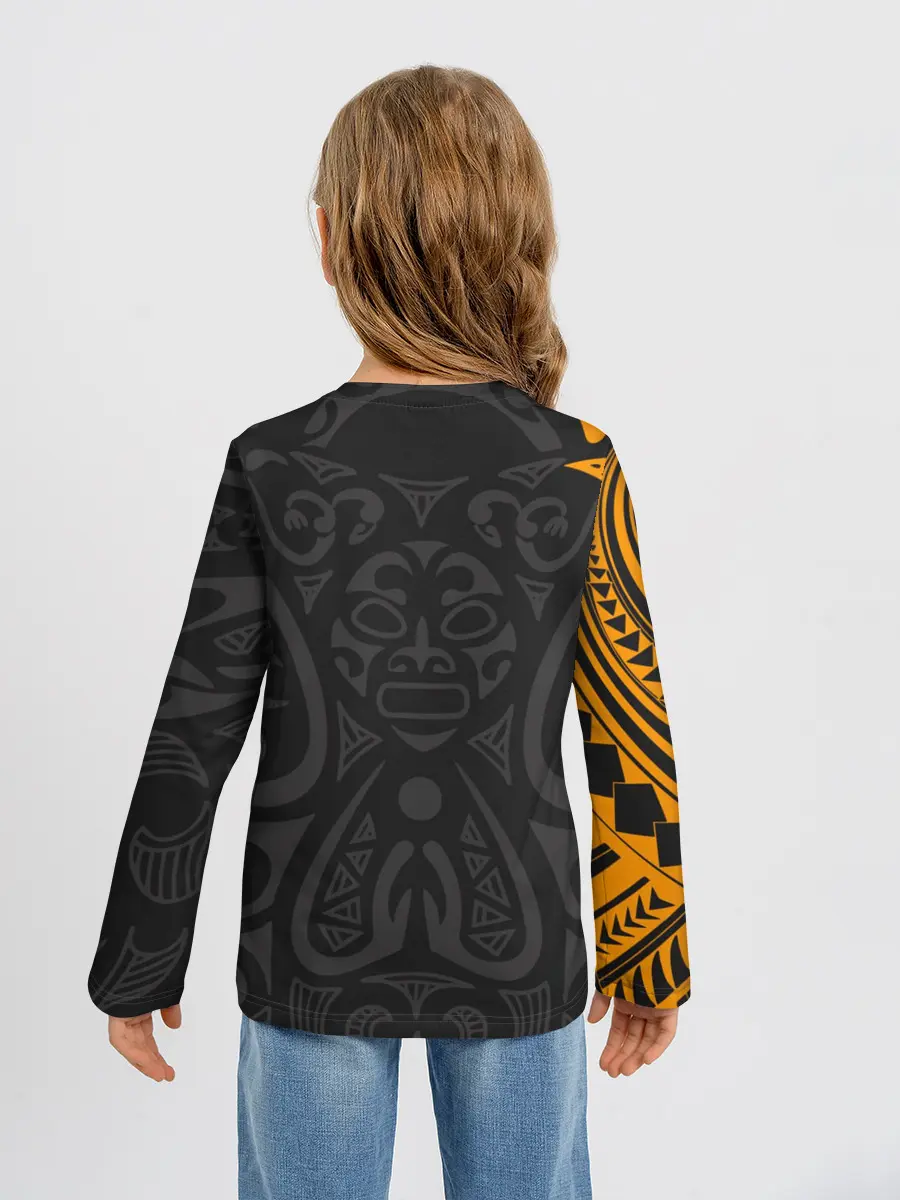 Детский лонгслив / Polynesian tattoo