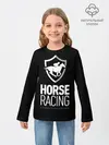 Детский лонгслив / Horse racing