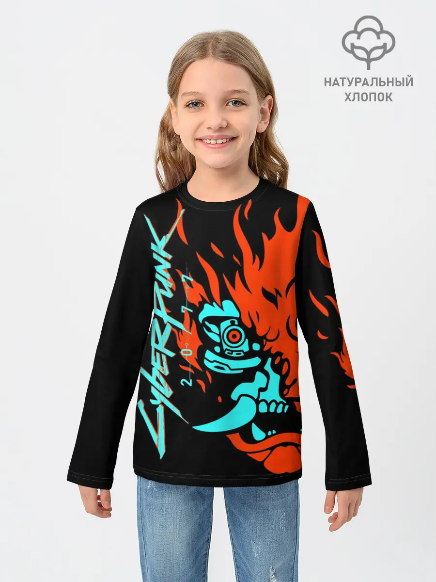 Детский лонгслив / Cyberpunk 2077