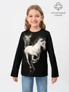 Детский лонгслив / Серный в яблоках конь