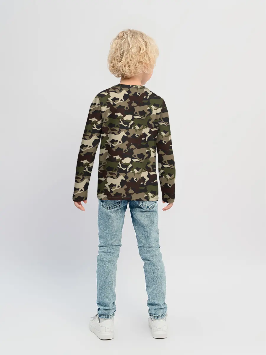 Детский лонгслив / Камуфляж