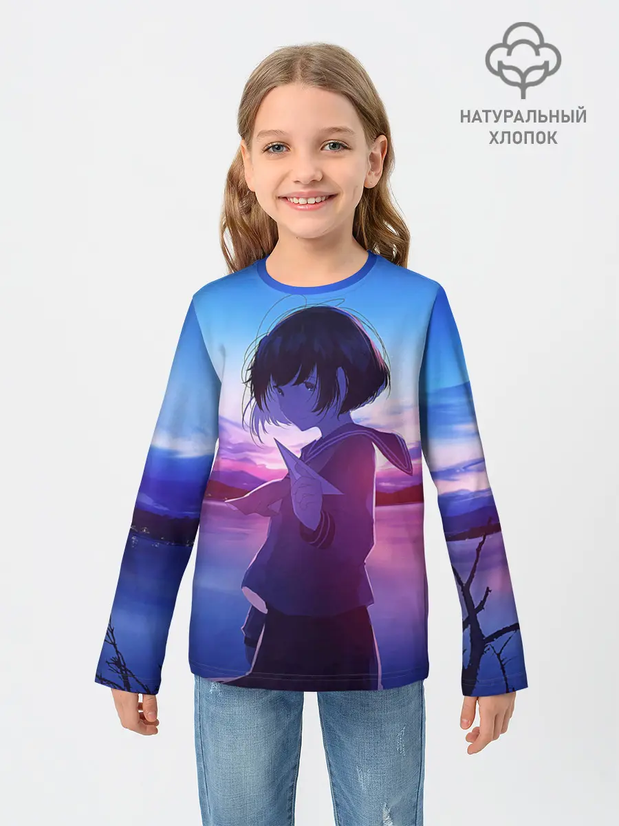 Детский лонгслив / Anime Sunset