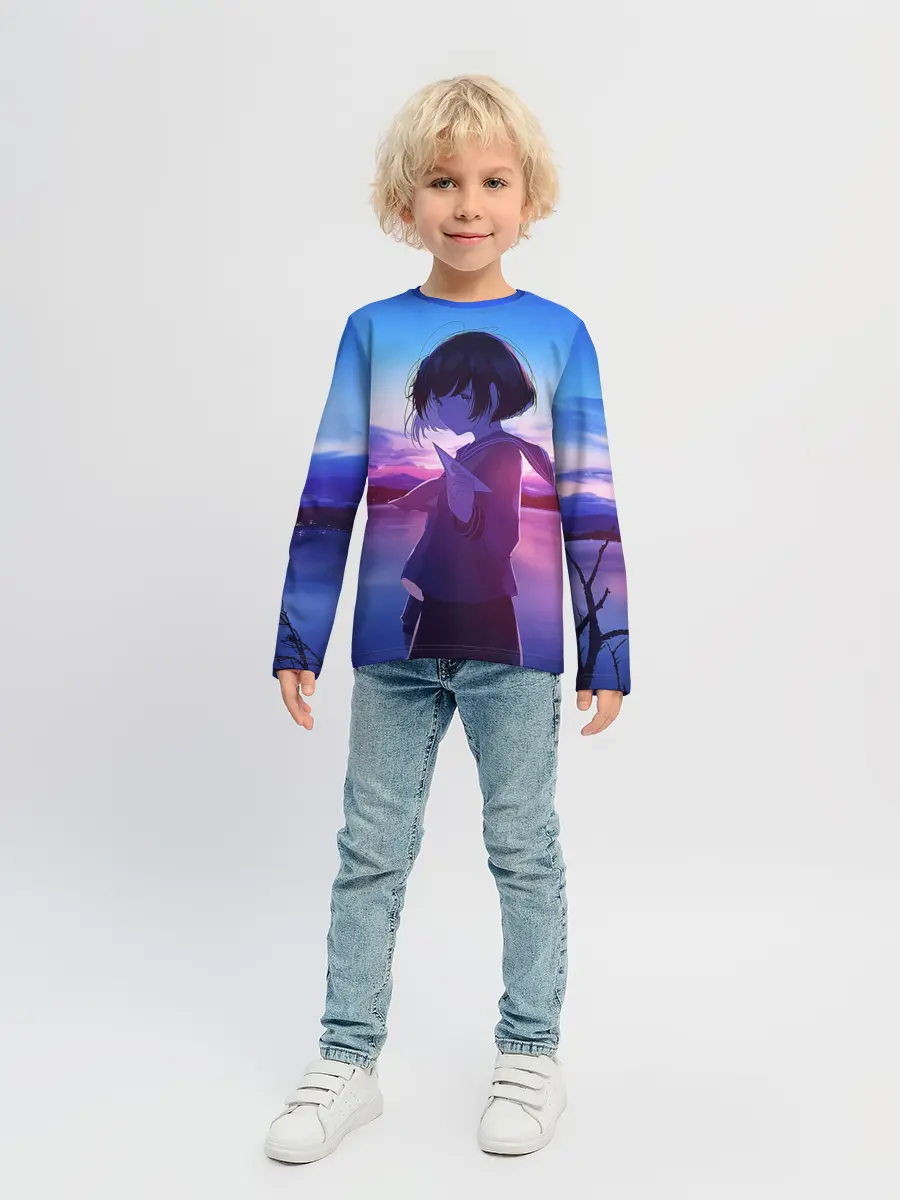 Детский лонгслив / Anime Sunset