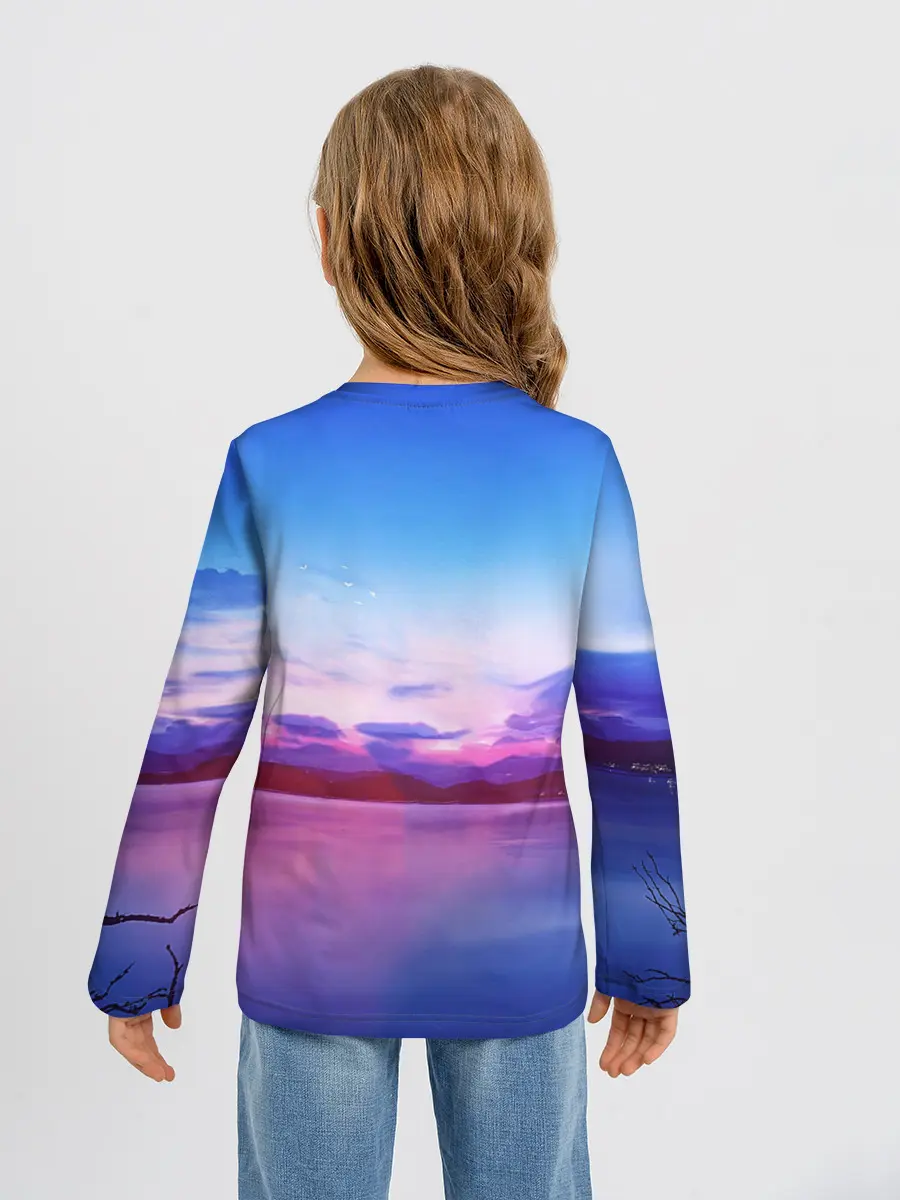 Детский лонгслив / Anime Sunset