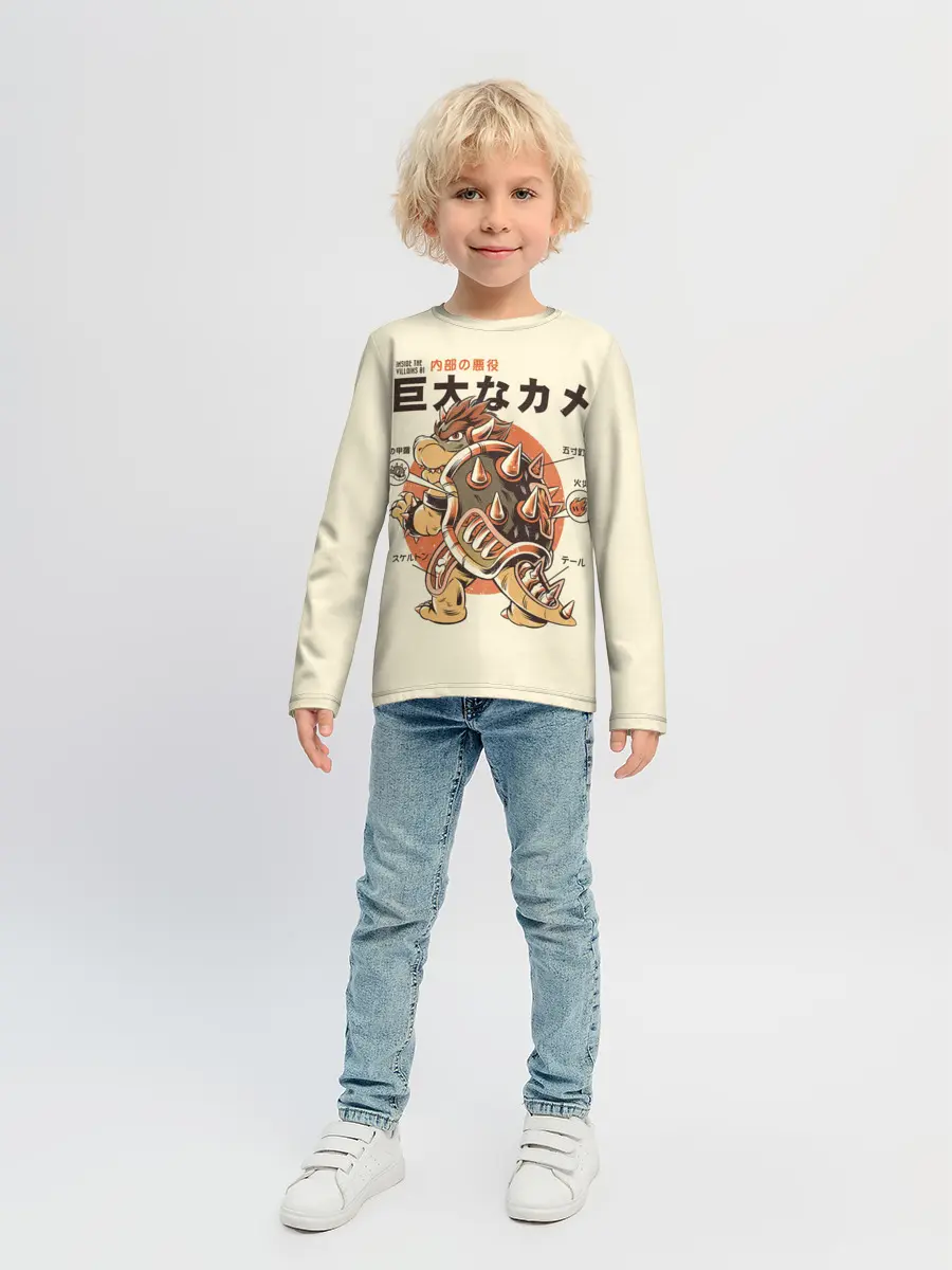 Детский лонгслив / Bowserzilla - Super Mario Bros