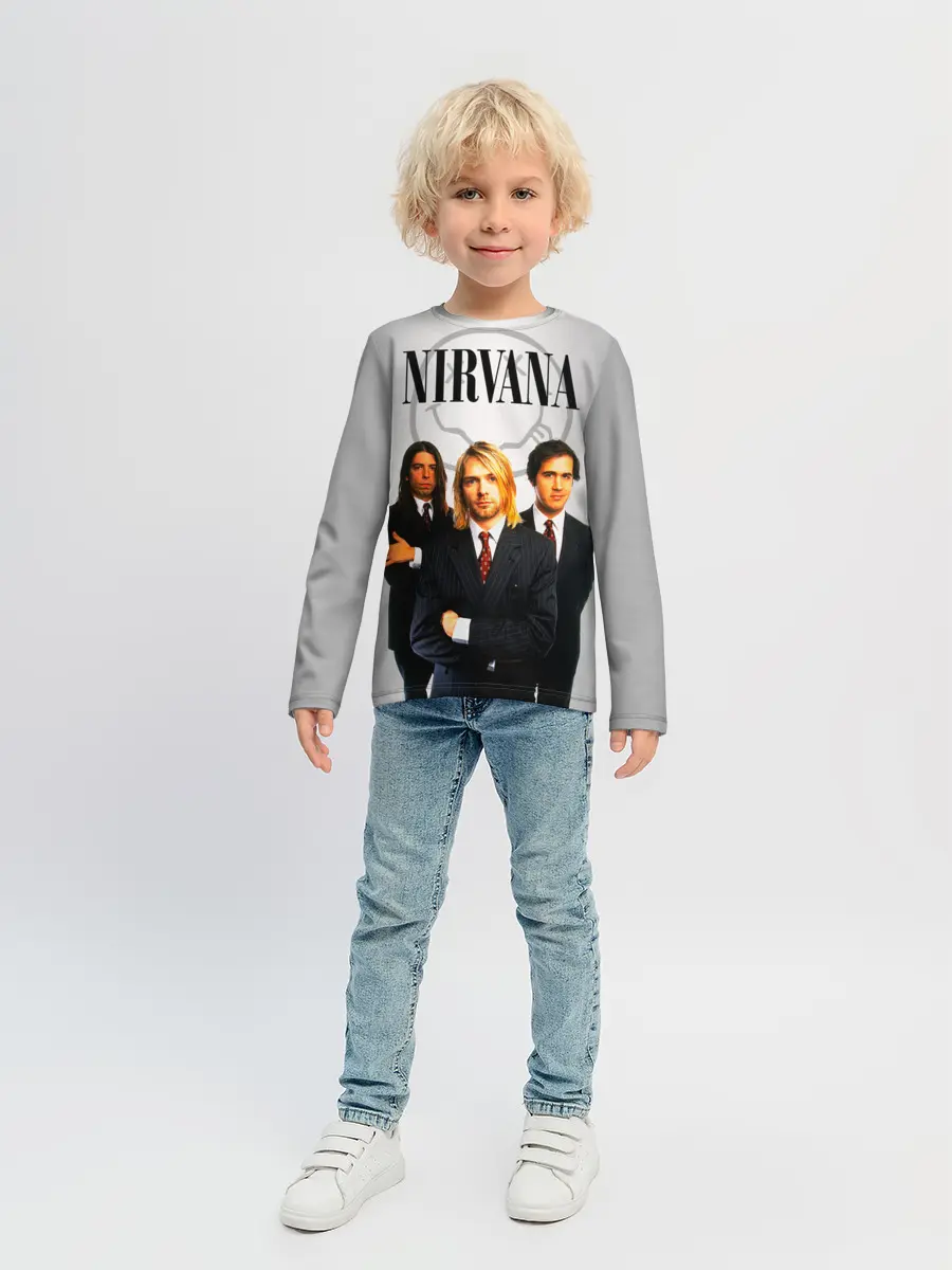 Детский лонгслив / Nirvana