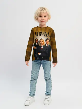 Детский лонгслив / Nirvana