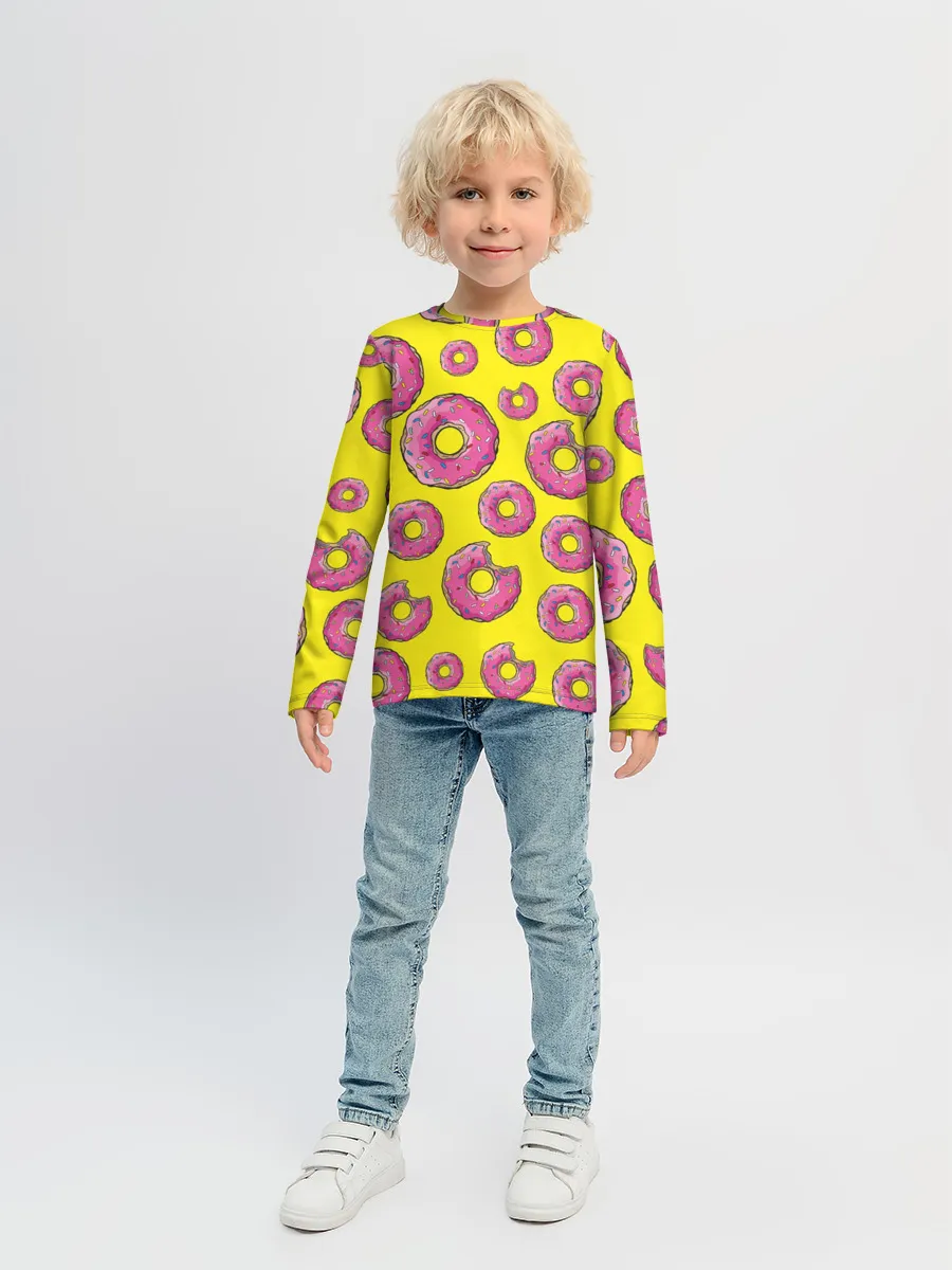 Детский лонгслив / Пончики