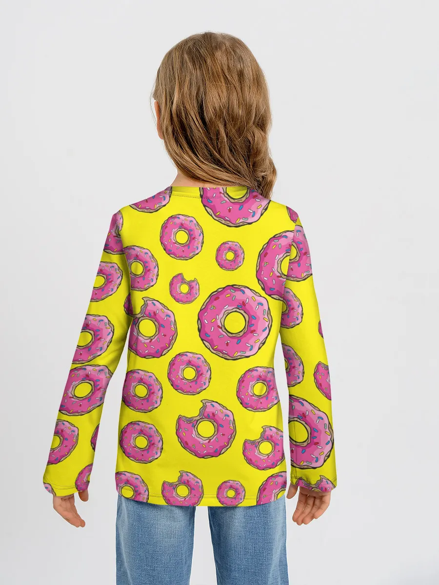 Детский лонгслив / Пончики