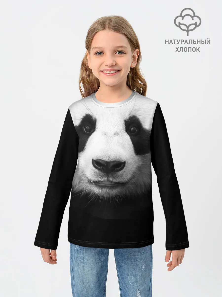 Детский лонгслив / Панда
