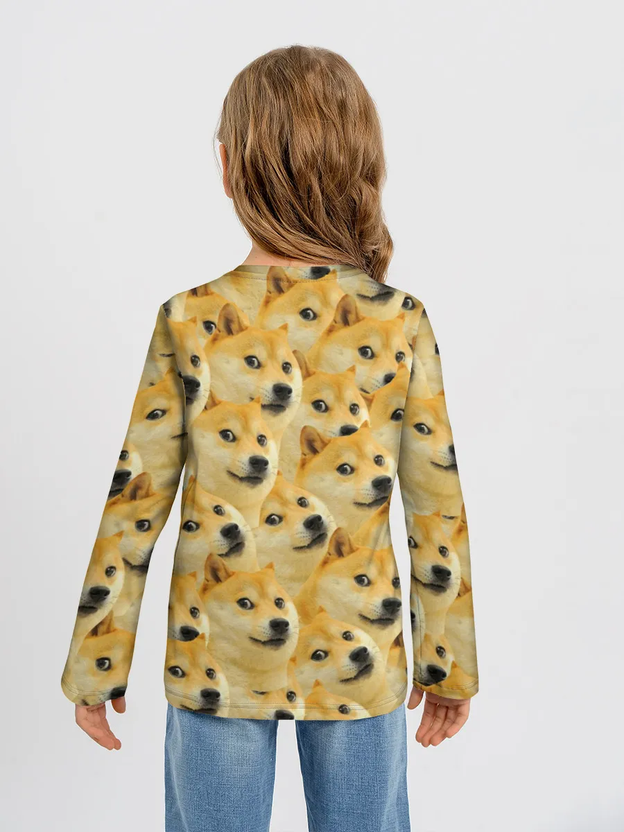 Детский лонгслив / Doge