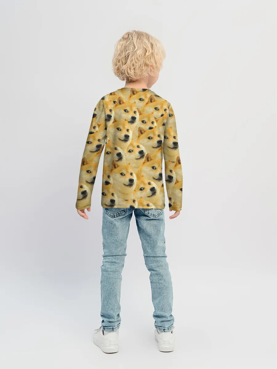 Детский лонгслив / Doge