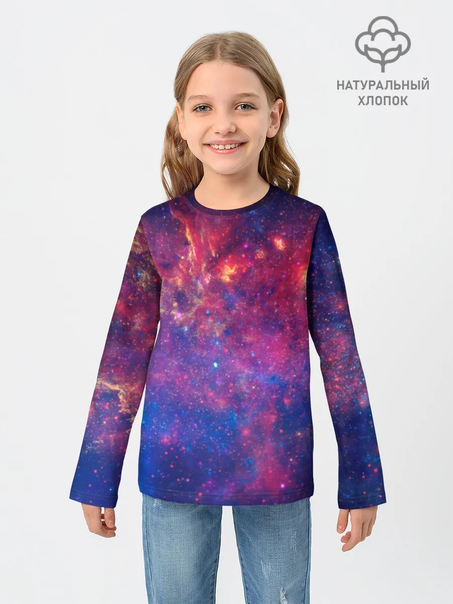 Детский лонгслив / Космос