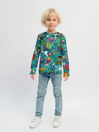 Детский лонгслив / стикербомбинг