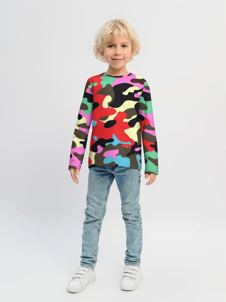 Детский лонгслив / Камуфляж