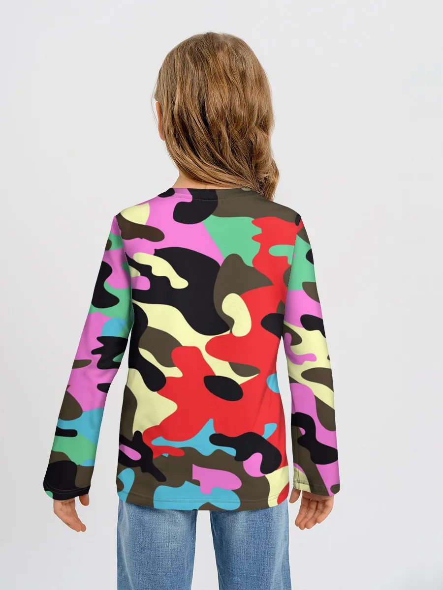 Детский лонгслив / Камуфляж