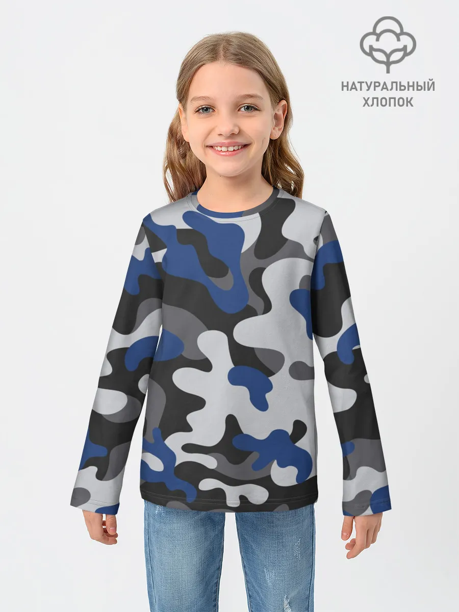 Детский лонгслив / Камуфляж
