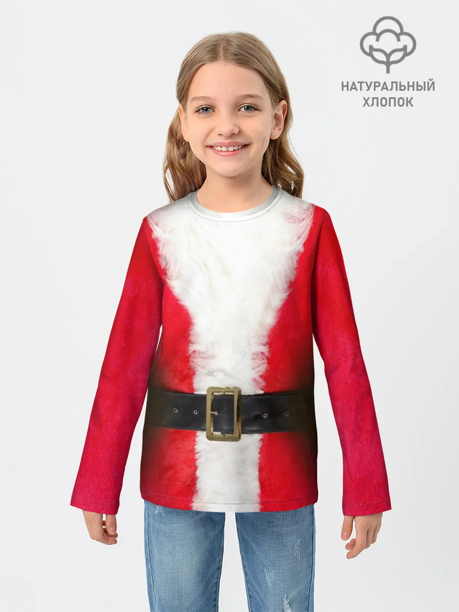 Детский лонгслив / Дед мороз