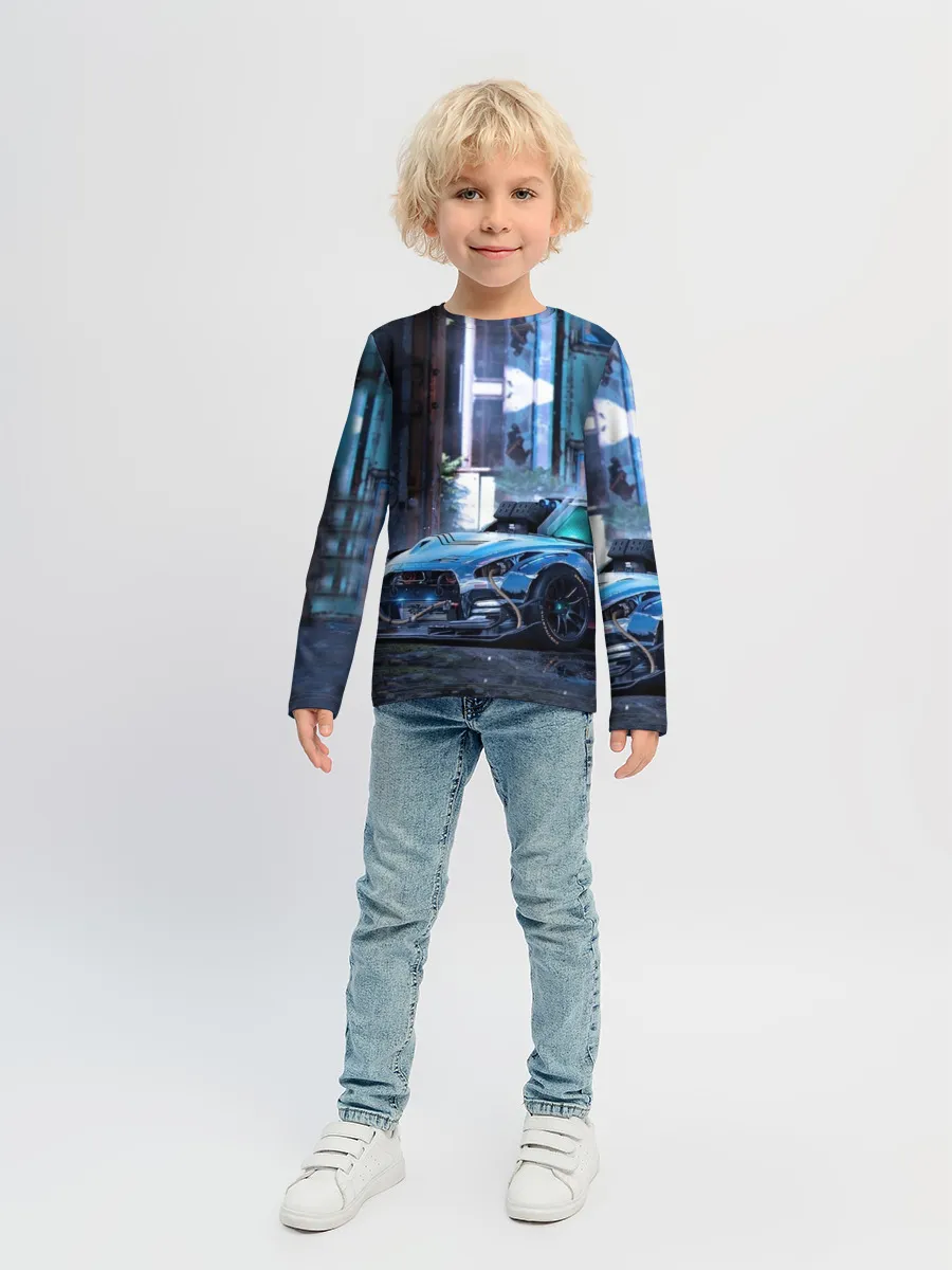 Детский лонгслив / Nissan GTR R35