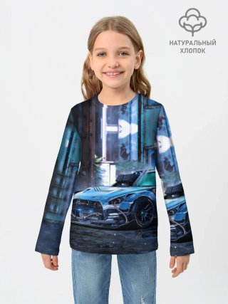 Детский лонгслив / Nissan GTR R35